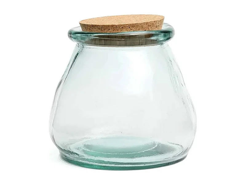 Le Pot en Verre Belly - Bleu - L