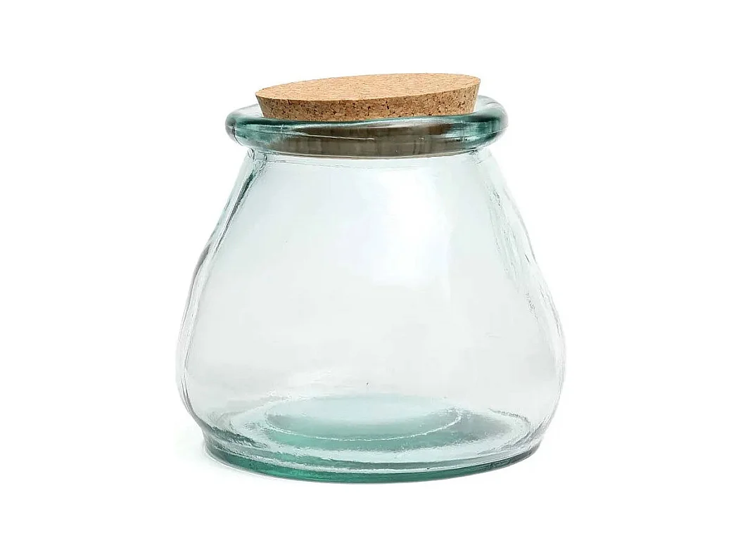 Le Pot en Verre Belly - Bleu - L