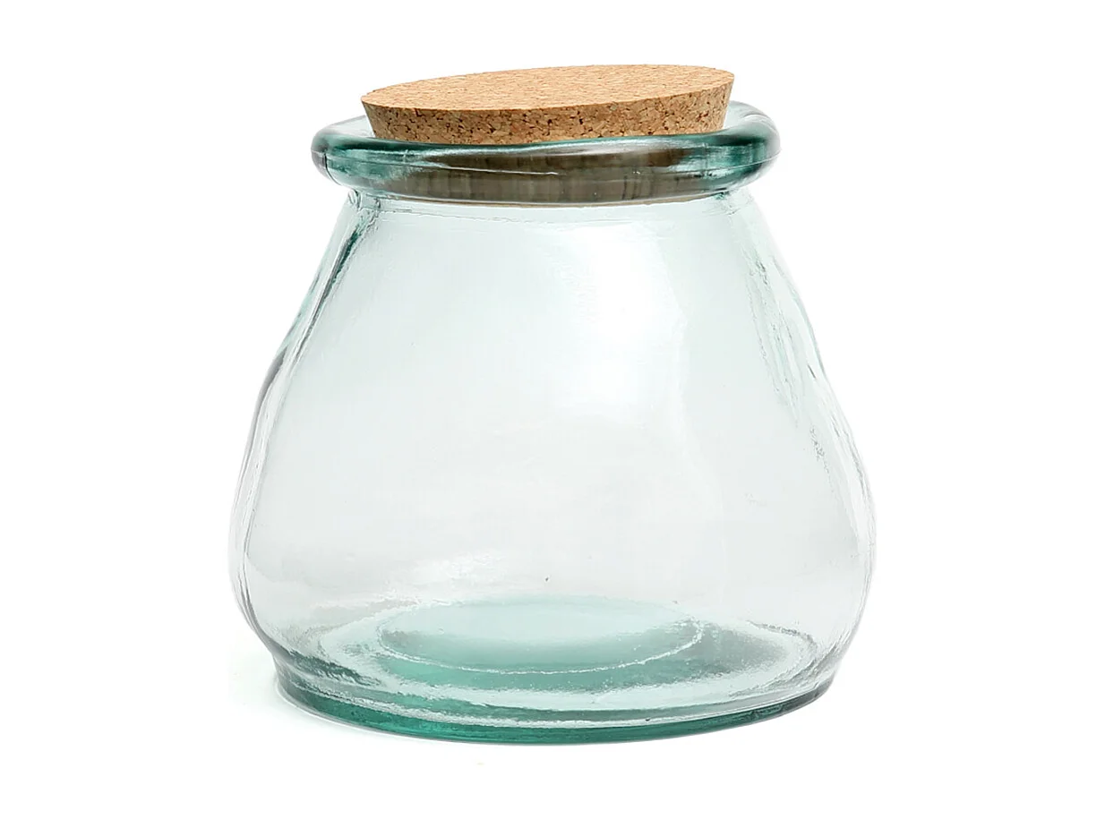 Le Pot en Verre Belly - Bleu - L