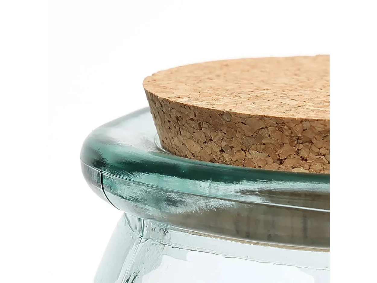 Le Pot en Verre Belly - Bleu - L