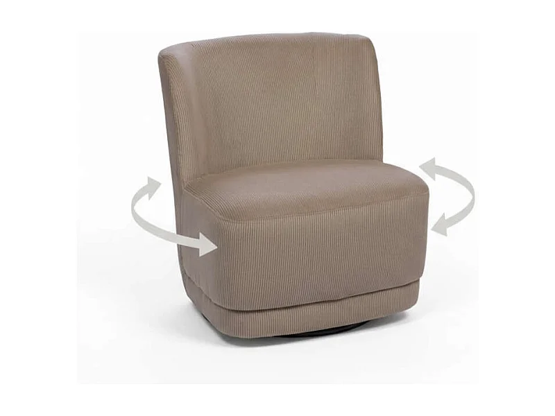Fauteuil Berny taupe