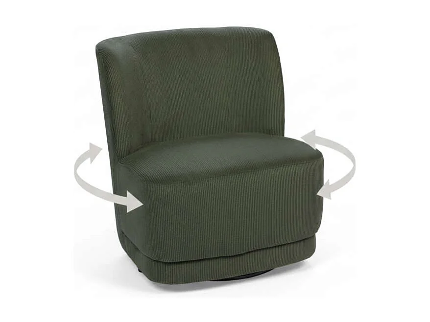 Fauteuil Berny vert clair