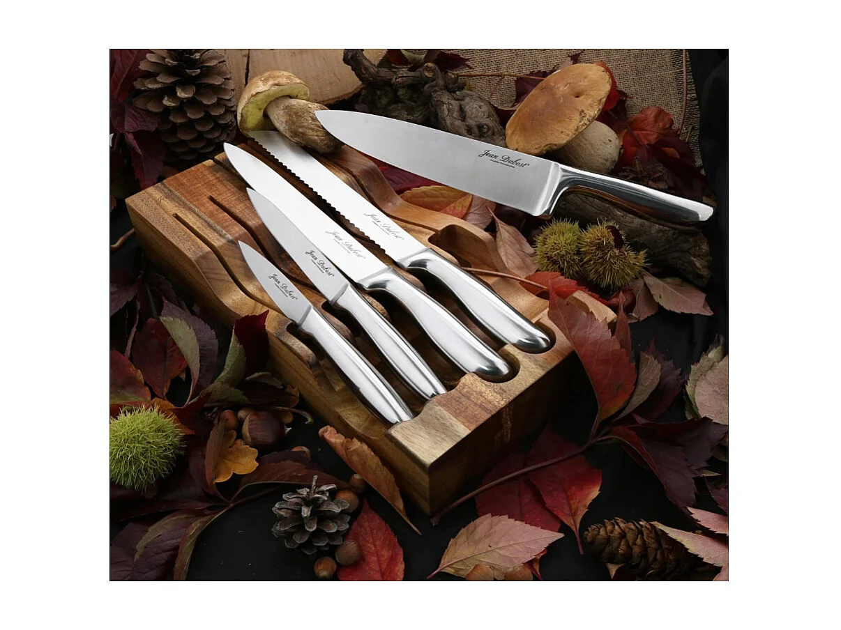Jean Dubost Bloc de 5 couteaux inox - BS288520X00232
