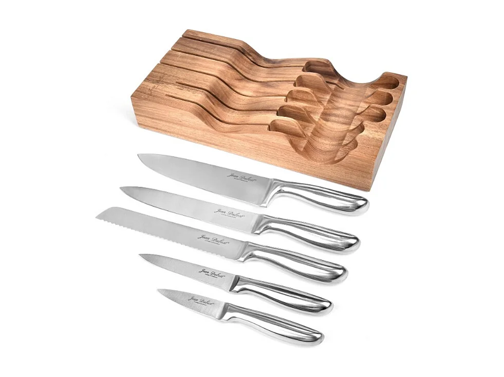 Jean Dubost Bloc de 5 couteaux inox - BS288520X00232