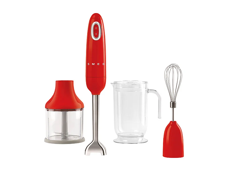 Mixeur avec accessoires rouge