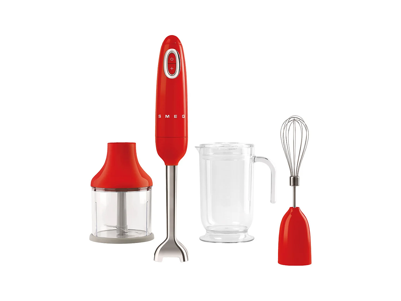 Mixeur avec accessoires rouge
