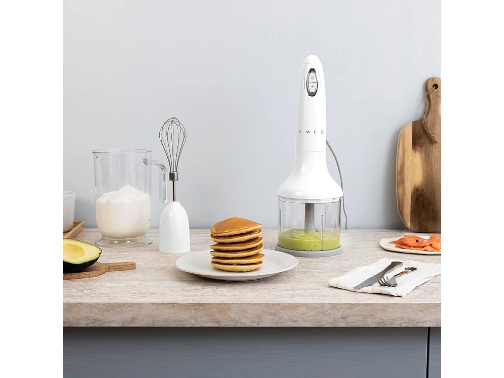 Mixeur avec accessoires blanc