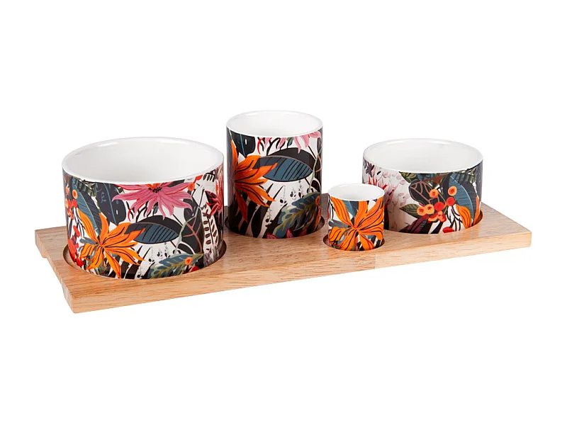 Service apéritif 4 pièces Taiana 34,5 cm