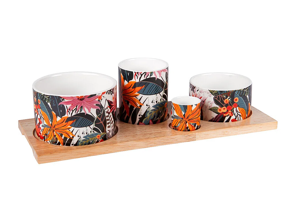 Service apéritif 4 pièces Taiana 34,5 cm