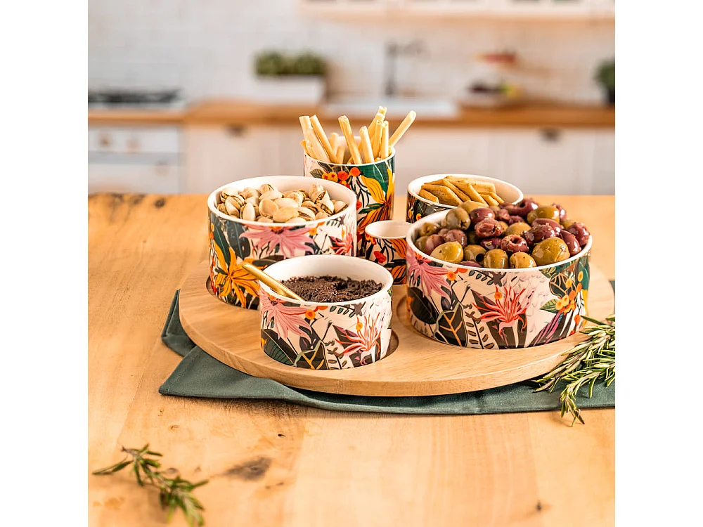 Service apéritif 6 pièces Taiana 31 cm