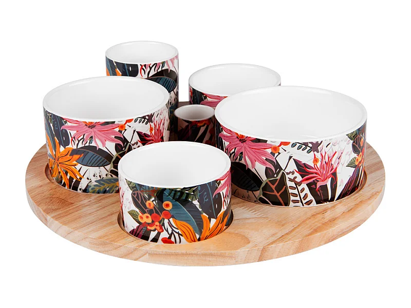 Service apéritif 6 pièces Taiana 31 cm