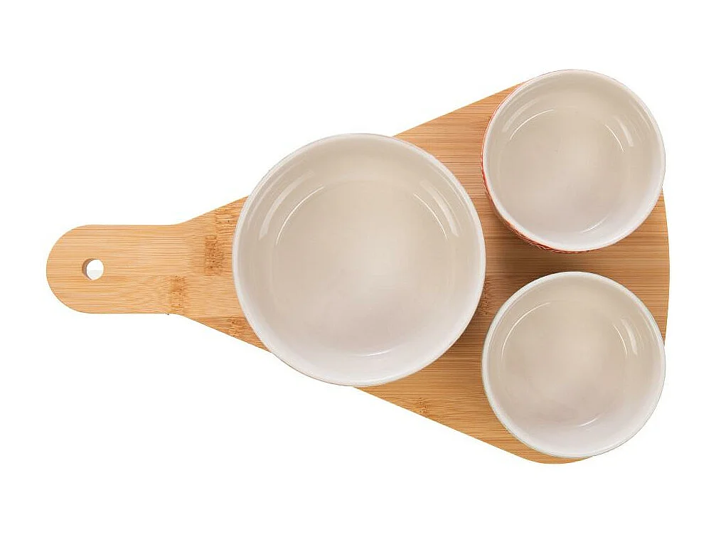 Plat et ses 3 bols Positive