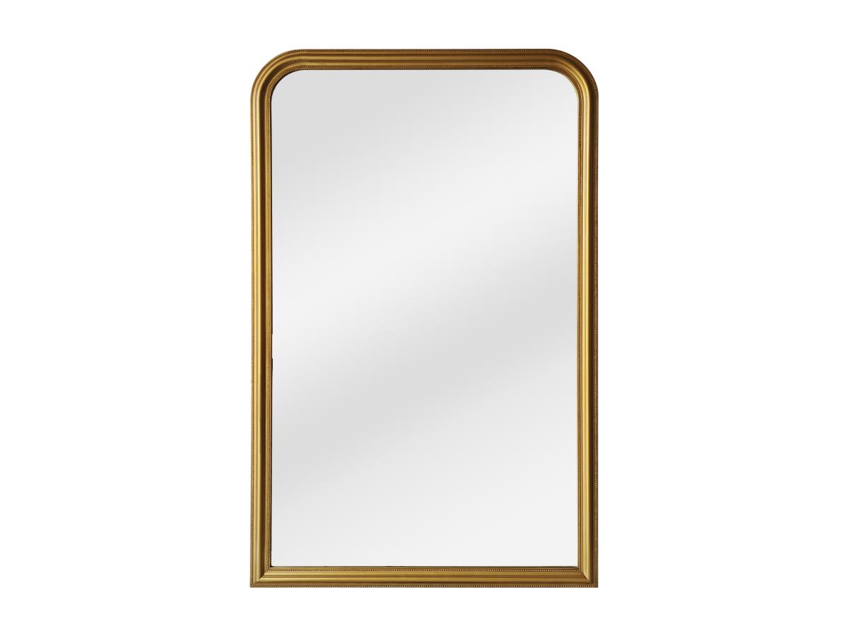 Großer Spiegel aus Paulownia-Holz - B. 120 x H. 190 cm - Goldfarben mit Mes günstig online kaufen