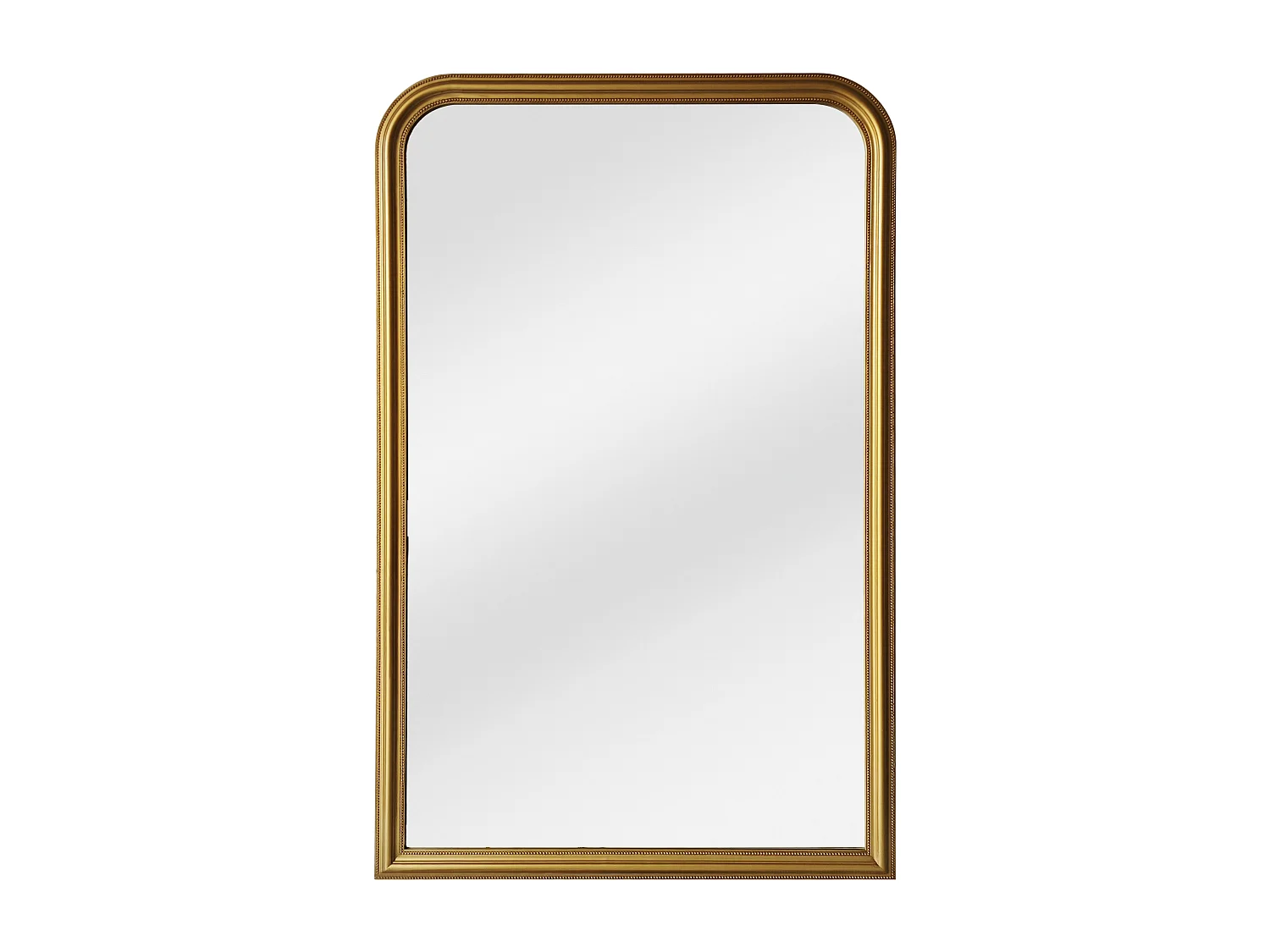 Stort spejl i paulowniatræ - L. 120 x H. 190 cm - Forgyldt med messingeffekt - HELOISE