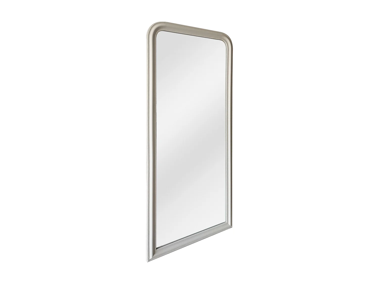 Grote spiegel van paulowniahout - B. 80 x H. 180 cm - Mat wit - HELOISE