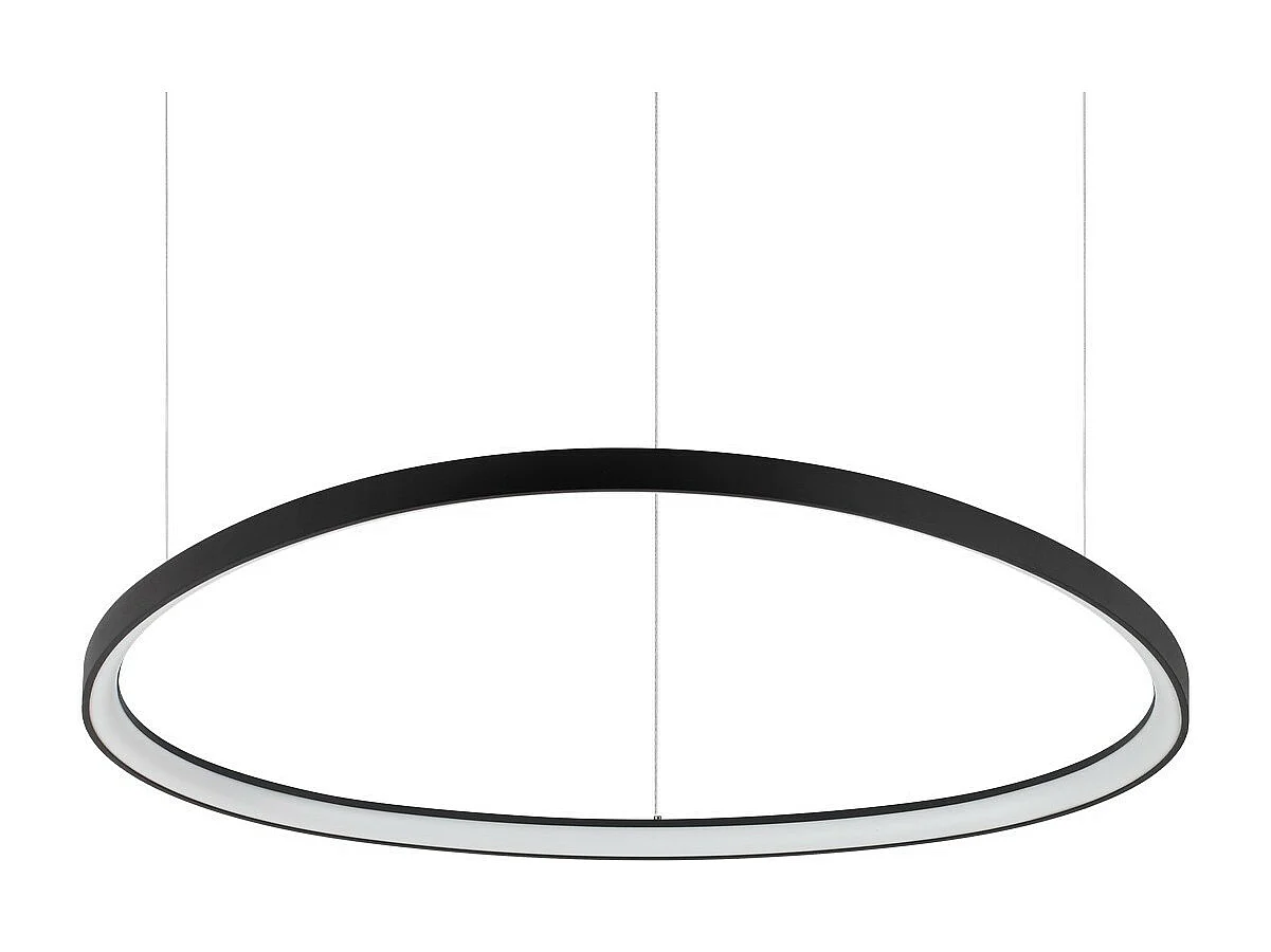 Ideal Lux GEMINI 105 cm integrierte LED-Pendel-Deckenleuchte Schwarz, 3000 K