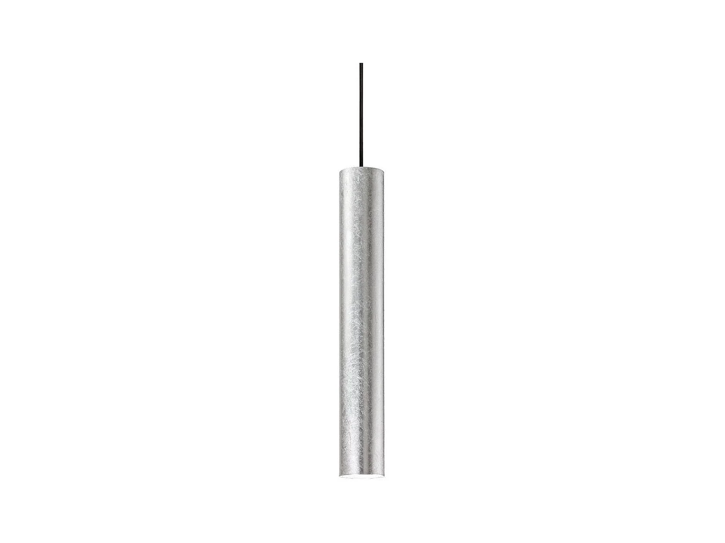 Ideal Lux Look Pendentif de plafond mince à 1 lumière, argent, GU10