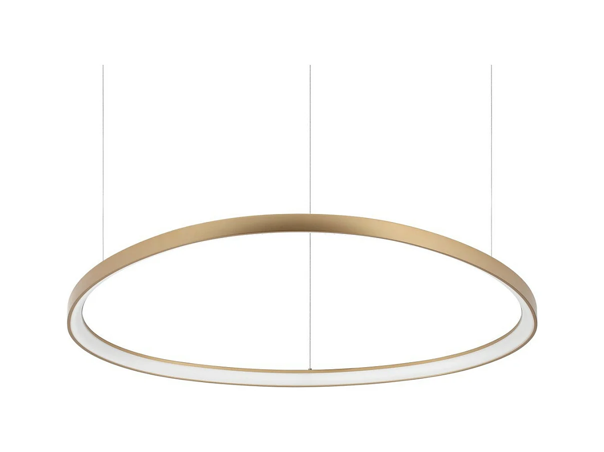 Ideal Lux GEMINI Plafonnier LED Suspendu Intégré 105cm Laiton, 3000K