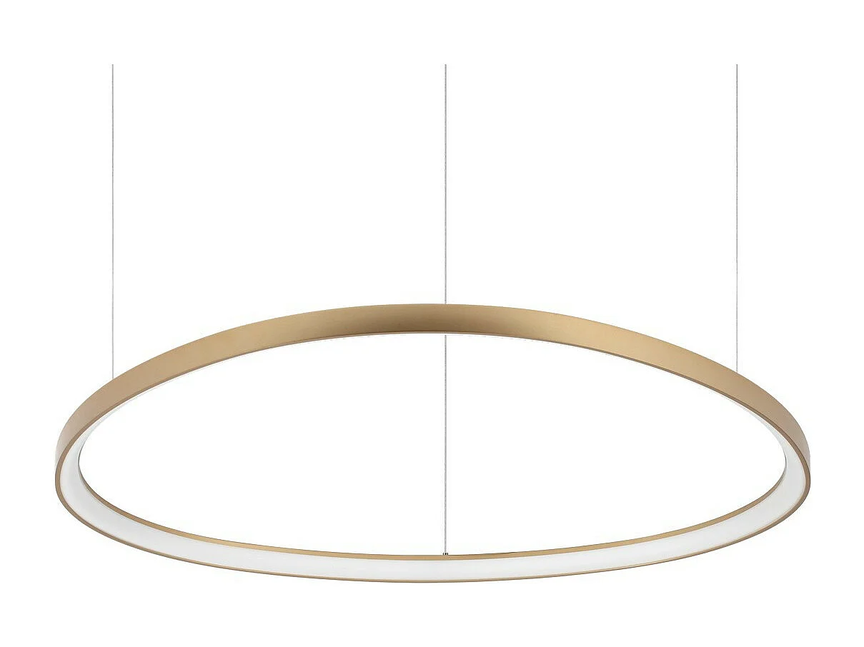 Ideal Lux GEMINI Plafonnier LED Suspendu Intégré 105cm Laiton, 3000K
