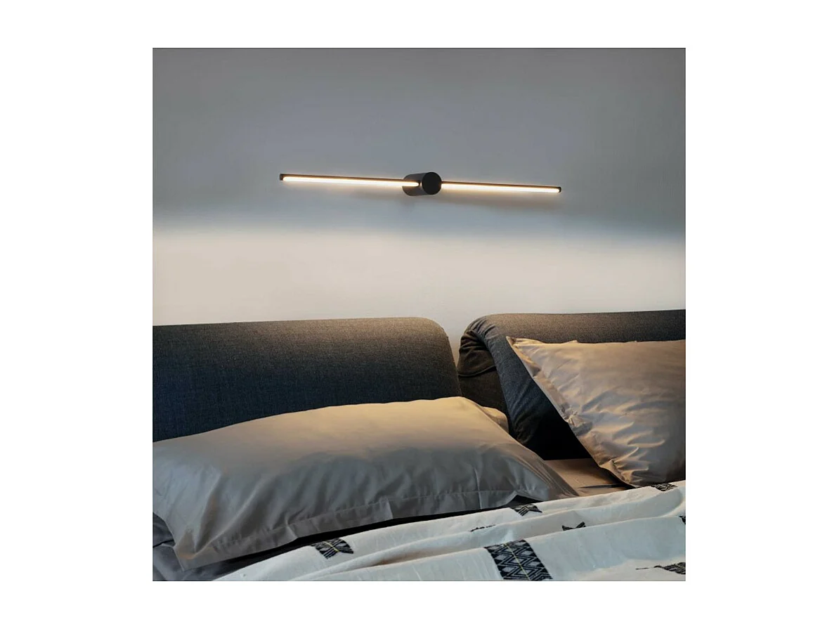 Ideal Lux FILO 2 lumières LED intégrées pour salle de bain sur miroir noir 1450Lm 3000K IP44