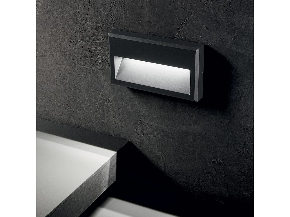 LED Außenwandleuchte Anthrazit IP65, 3000K