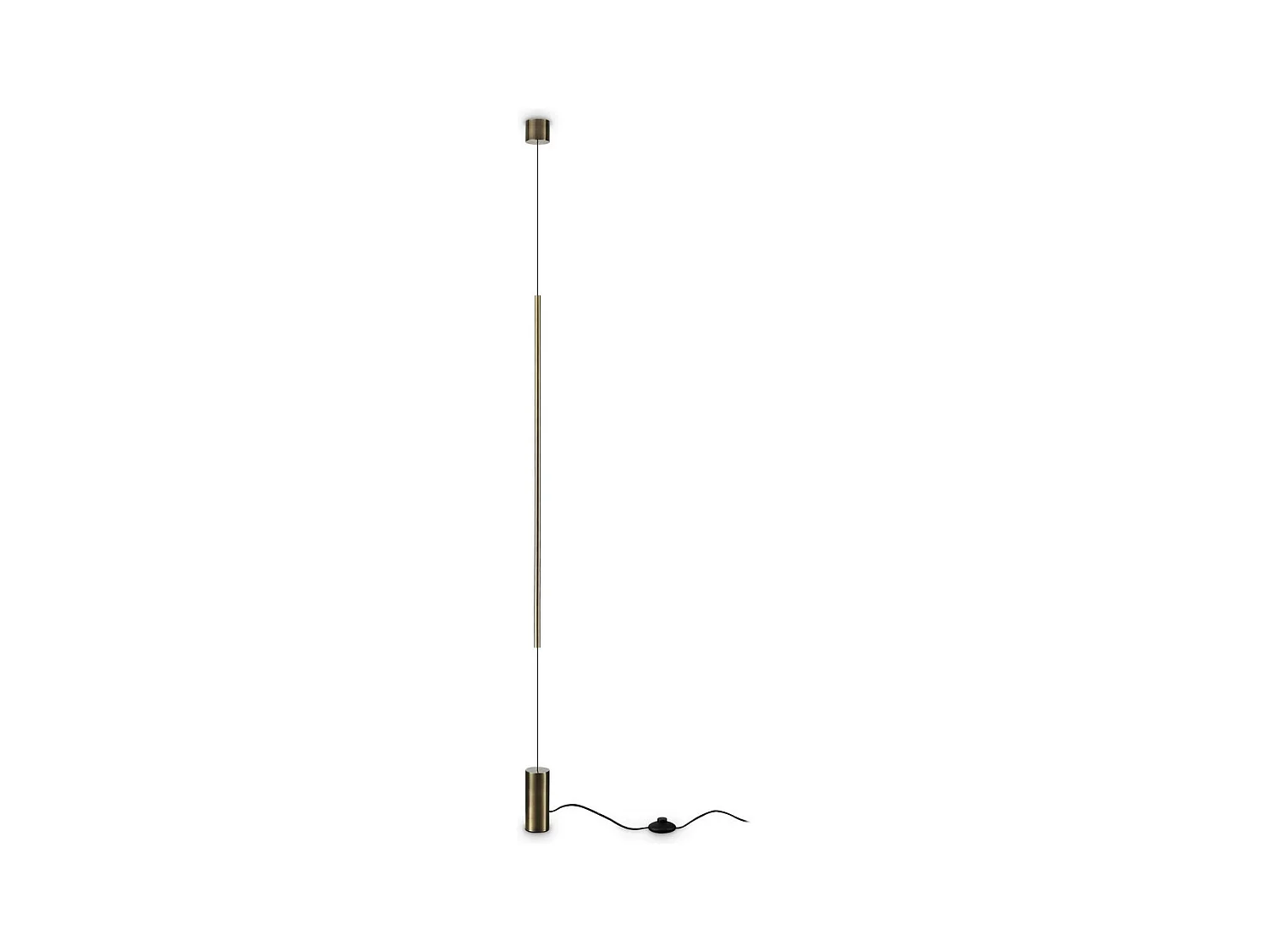 Ideal Lux FILO Plafonnier suspendu LED intégré en laiton, 3000K, non dimmable