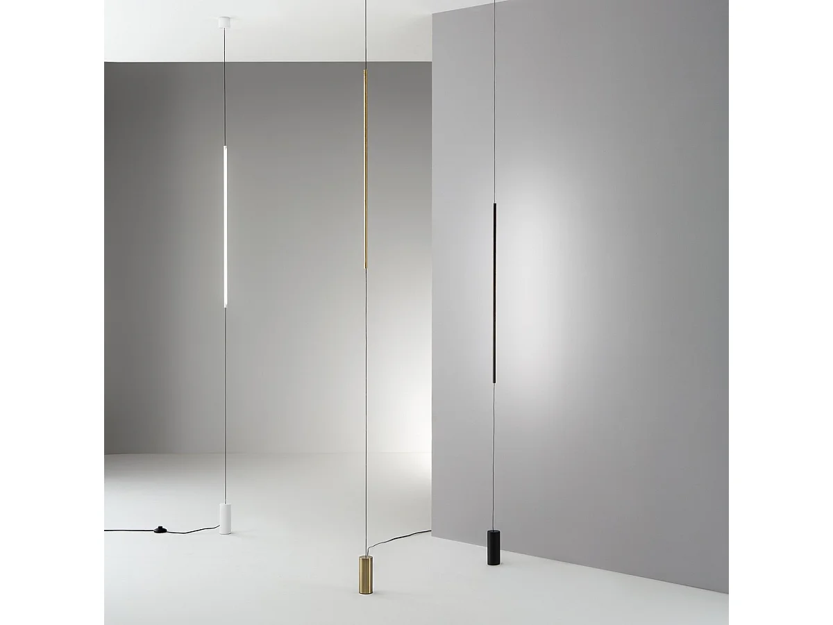 Ideal Lux FILO Plafonnier suspendu LED intégré en laiton, 3000K, non dimmable