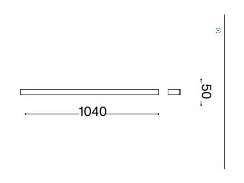 Ideal Lux LINEA Außenwandleuchte Schwarz 1950Lm 3000K IP54