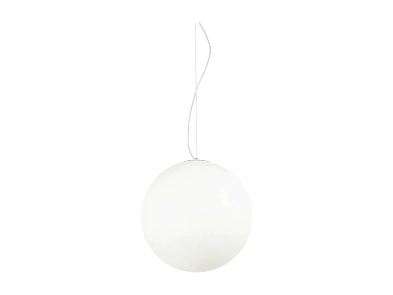 Ideal Lux Mapa Bianco - 1 licht Large Globe Deckenanhänger Weiß, E27