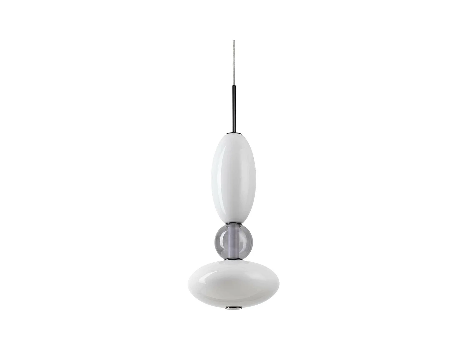 Ideal Lux LUMIERE Plafoniera LED Integrata a Sospensione Slim Nera 3050Lm 3000K