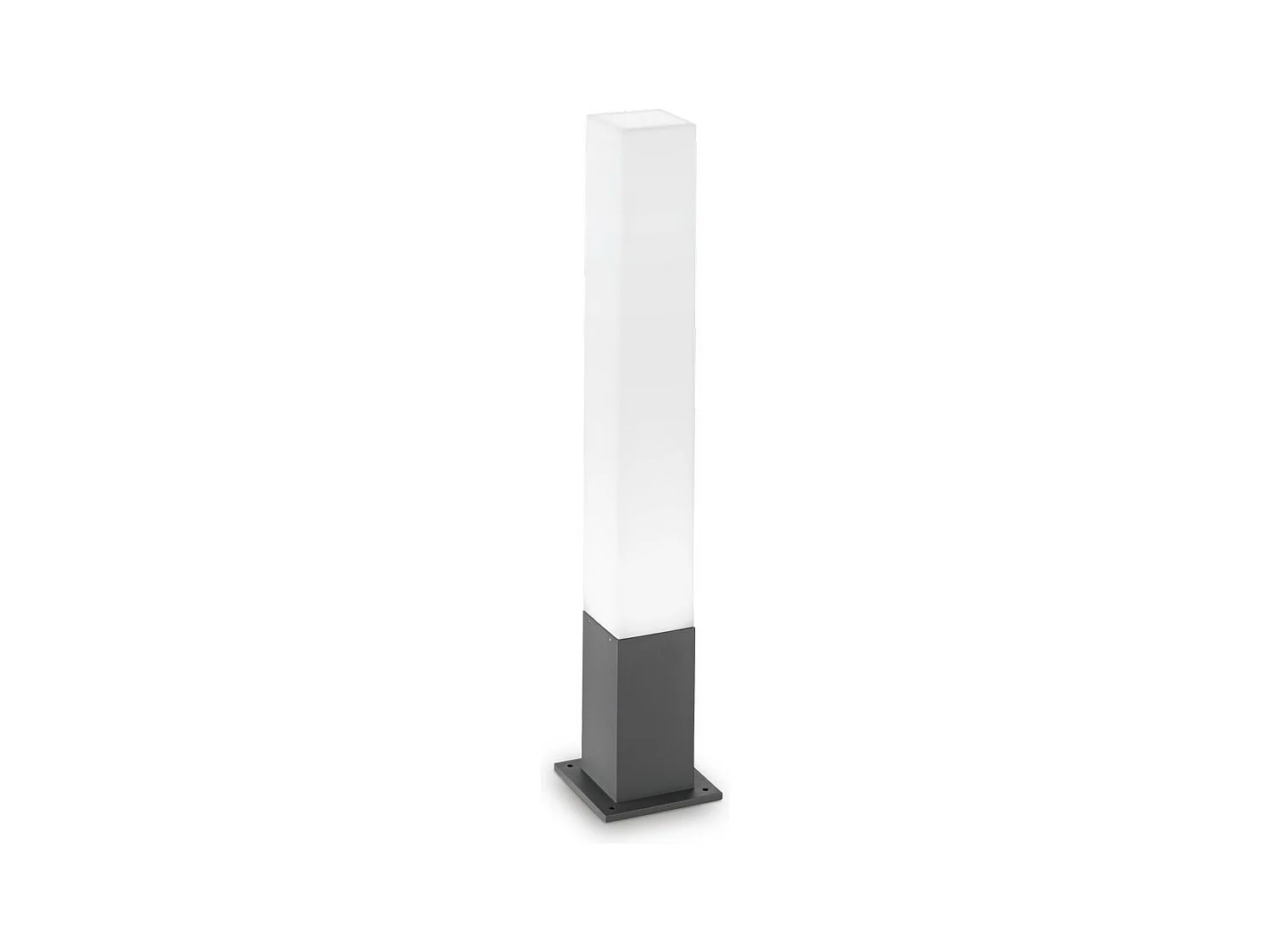 Ideal Lux Edo Outdoor Borne d'extérieur carrée à 1 ampoule anthracite IP44