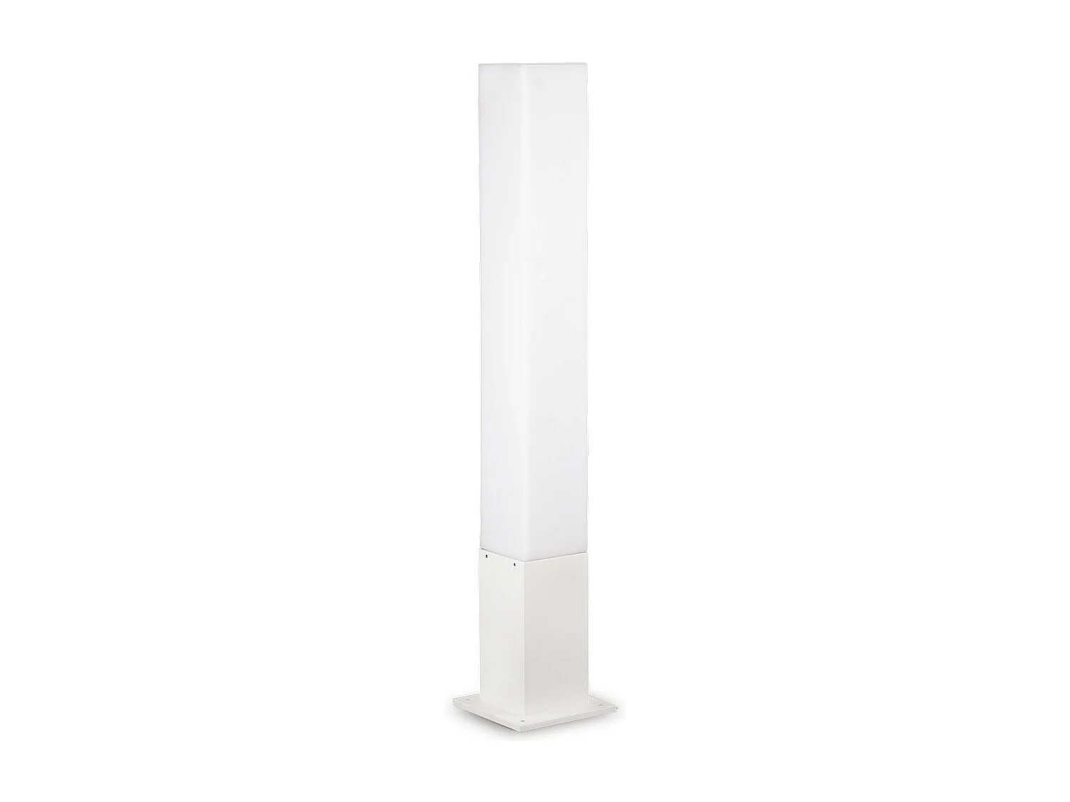 Ideal Lux Edo Outdoor Borne d'extérieur carrée à 1 lumière blanche IP44