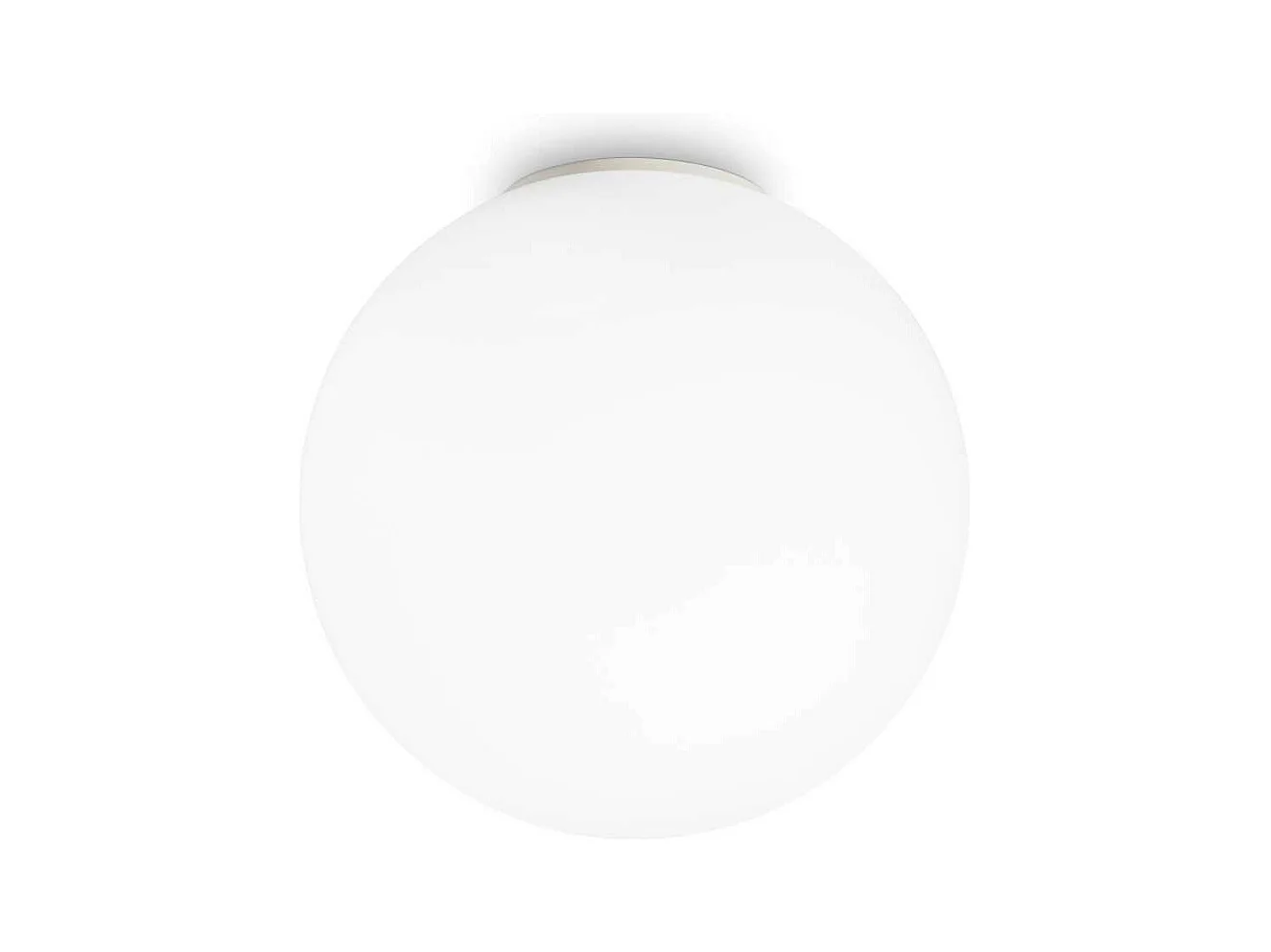 Ideal Lux Mapa Bianco Plafonnier à 1 ampoule grand globe blanc, E27