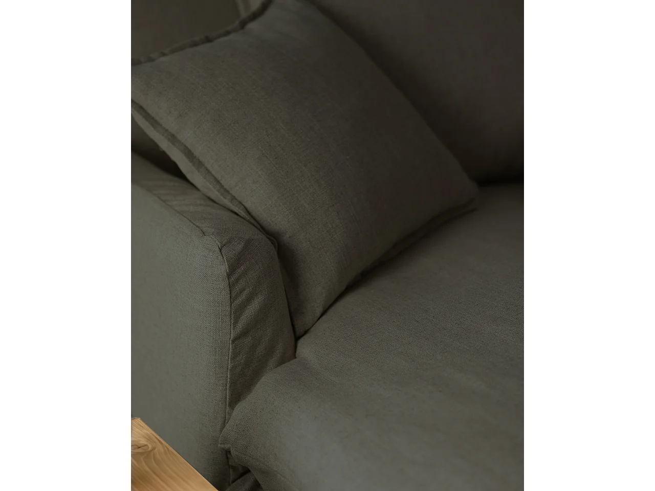 Poltrona in cotone e lino di colore blu 115x170cm