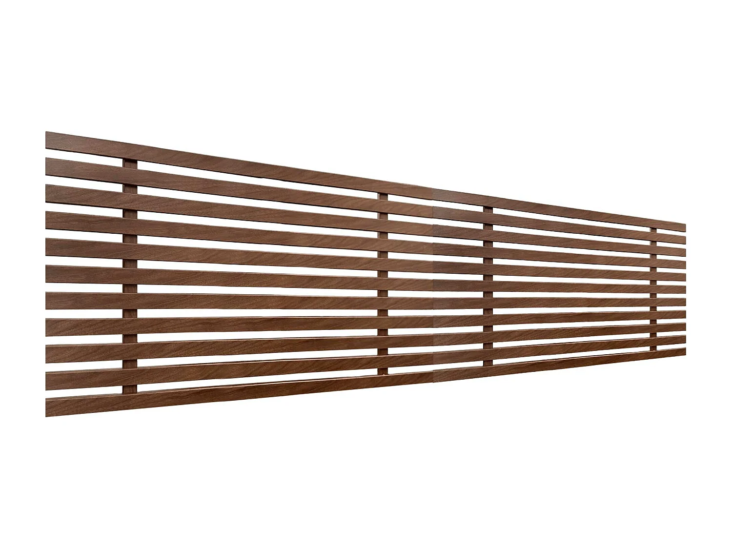 9. DHOME Tête de Lit DM Bois Recyclé Double Style Palette Japonaise Divisée en 2 Pièces 210x46cm Lits 220 - Bois de Noyer