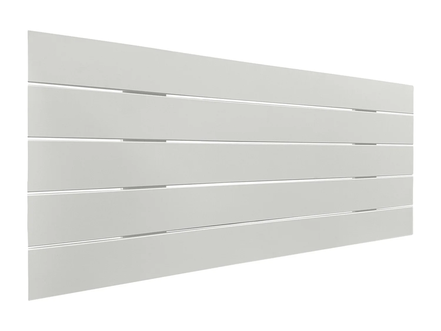 DHOME Tête de Lit Bois Recyclé Dm Style Palette Horizontale 80x46cm Lits 80/90 - Blanc Massif