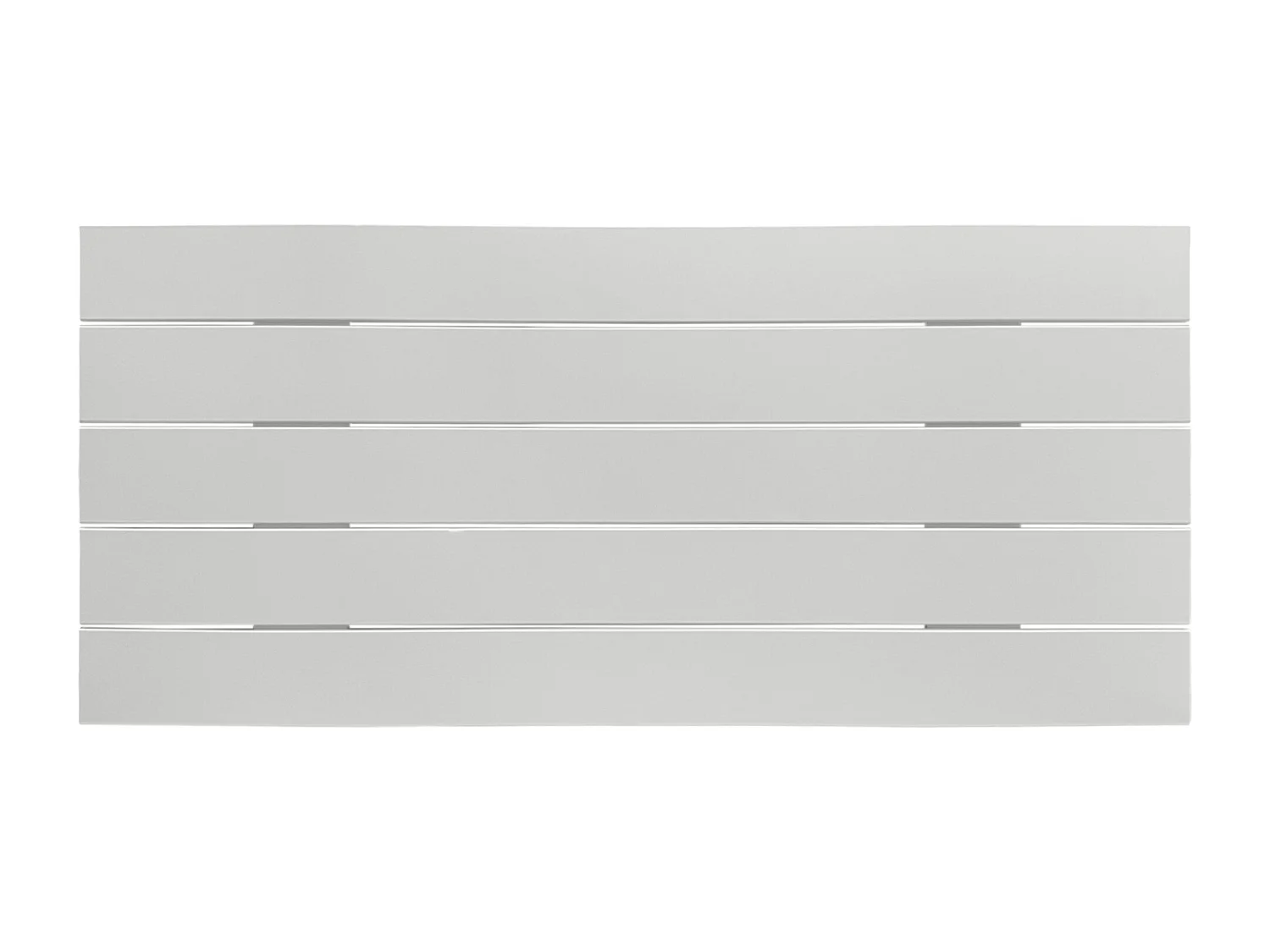 DHOME Tête de Lit Bois Recyclé Dm Style Palette Horizontale 80x46cm Lits 80/90 - Blanc Massif