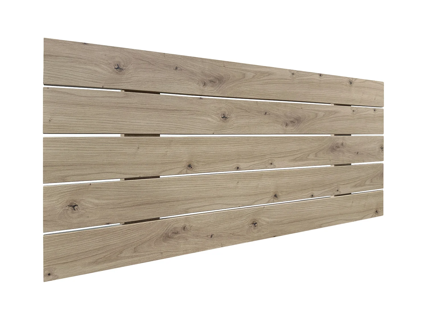 DHOME Tête de Lit Bois Recyclé Dm Style Palette Horizontale 95x46cm Lits 80/90 - Chêne
