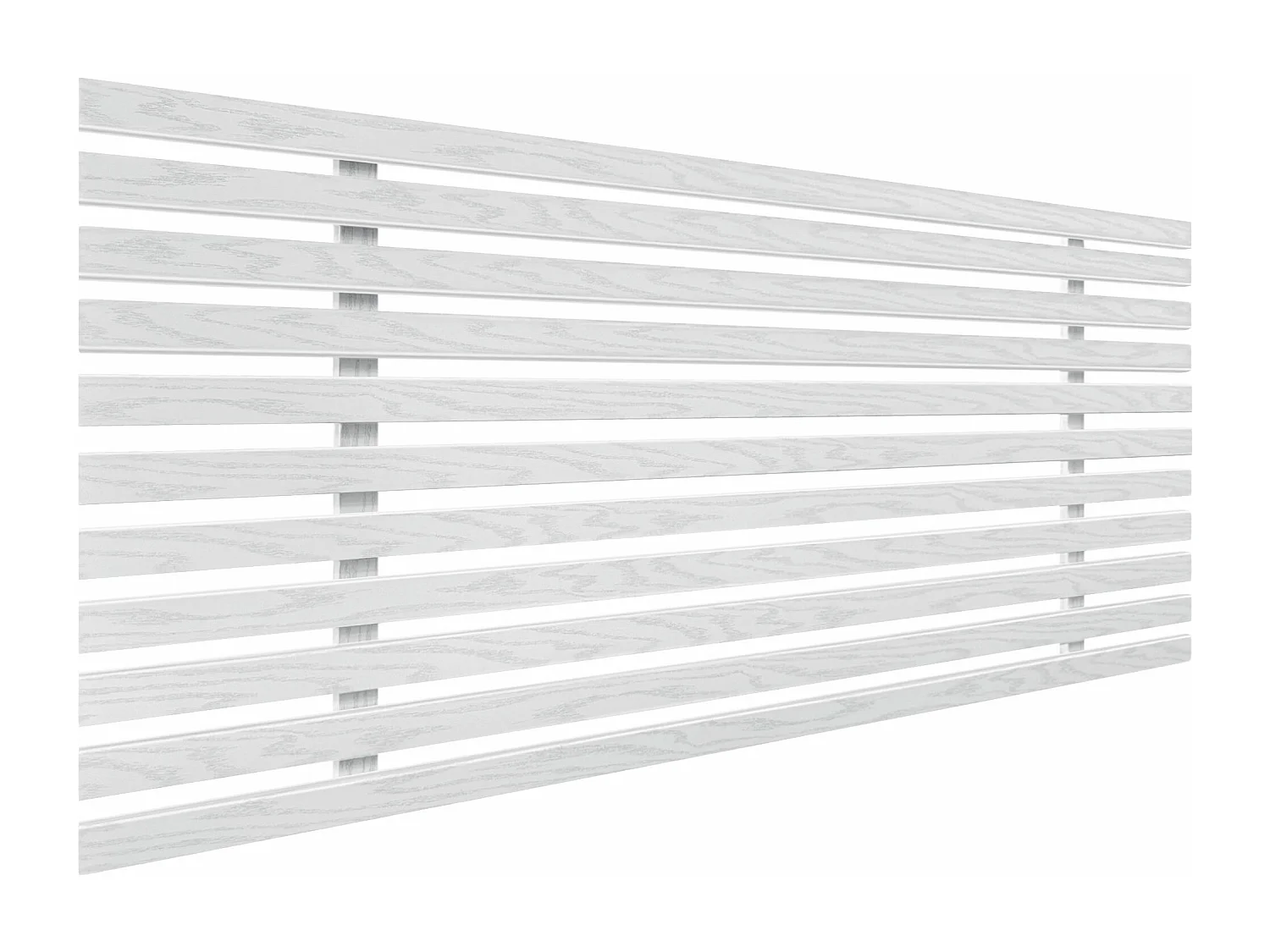 DHOME Hoofdeinde van gerecycled hout Dm Japanse palletstijl 80x46cm bedden 80/90 - Wit hout