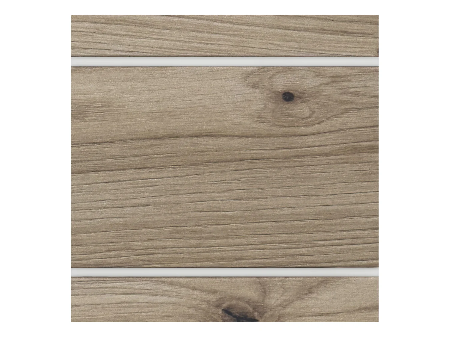 DHOME DM-hoofdeinde van gerecycled hout Dubbele Horizontale Palletstijl Verdeeld in 2 Stukken 210x46cm Bedden 220 - Eiken