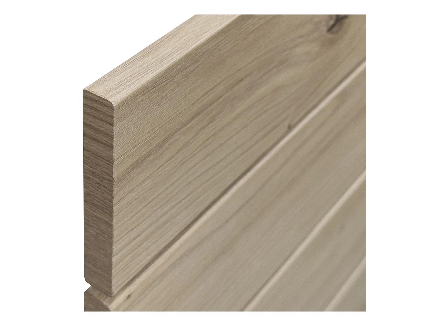 DHOME DM-hoofdeinde van gerecycled hout Dubbele Horizontale Palletstijl Verdeeld in 2 Stukken 210x46cm Bedden 220 - Eiken