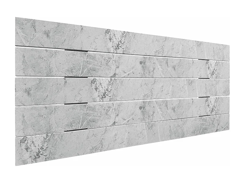 DHOME Tête de Lit Bois Recyclé Dm Style Palette Horizontale 80x46cm Lits 80/90 - Finition Marbre