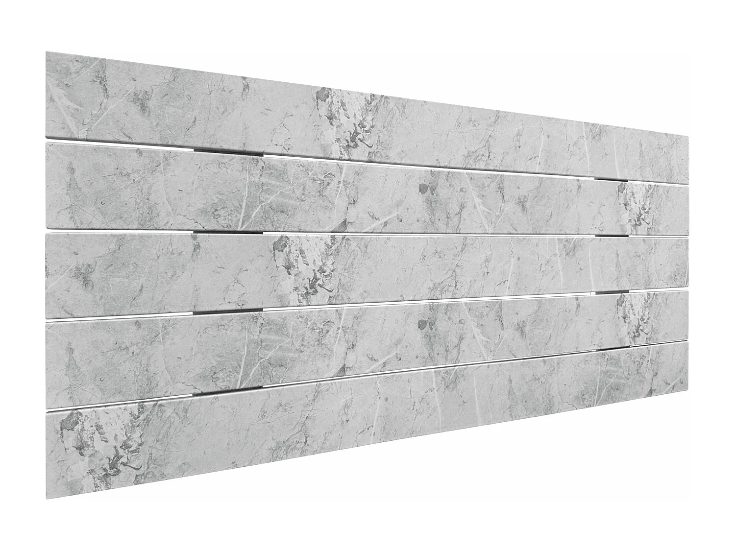 DHOME Tête de Lit Bois Recyclé Dm Style Palette Horizontale 110x46cm Lit 105 - Finition Marbre