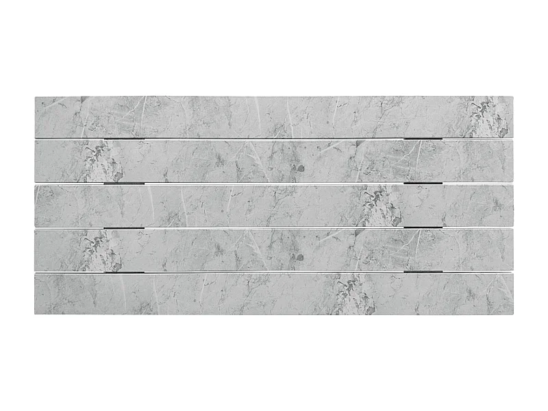 DHOME Kopfteil aus recyceltem Holz, Dm, horizontal, Palettenstil, 90 x 46 cm, Betten 80/90 – Marmor-Finish