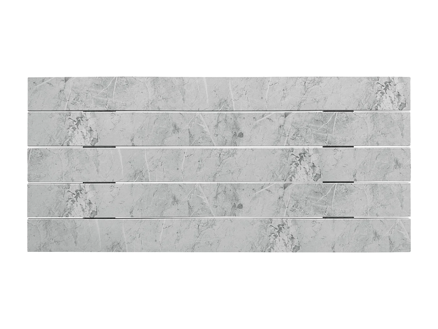 DHOME Tête de Lit Bois Recyclé Dm Style Palette Horizontale 90x46cm Lits 80/90 - Finition Marbre