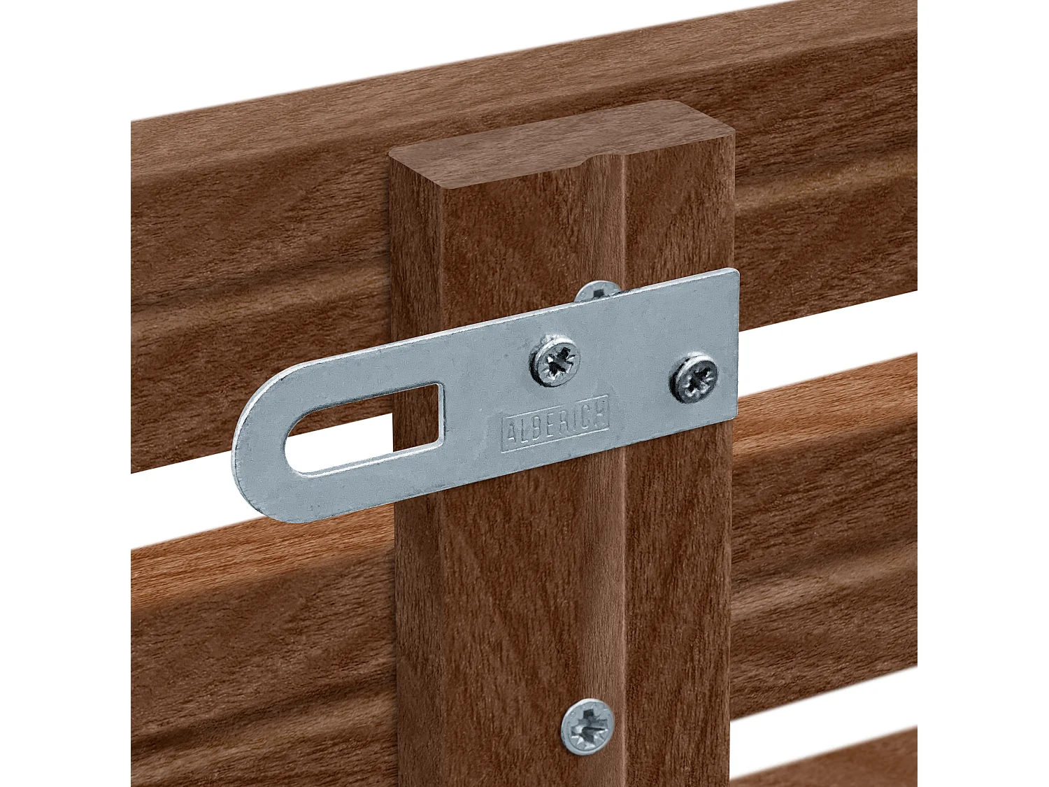 DHOME Kopfteil aus recyceltem Holz, Dm, japanischer Palettenstil, 80 x 46 cm, Betten 80/90 – Walnussholz