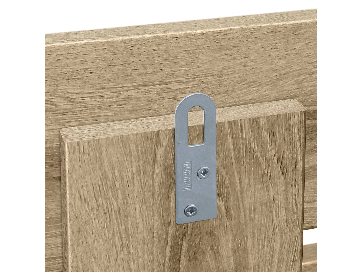 DHOME Tête de Lit en Bois DM Recyclé Double Style Palette Horizontale 210x46cm Lits 220 - Bois Cambrien