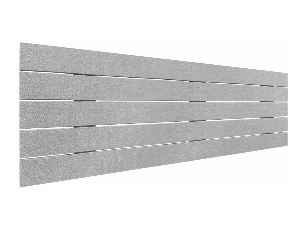 DHOME Testiera in Legno Riciclato Dm Stile Pallet Orizzontale 160x46 cm Letti 150/160 - Punte Grigie