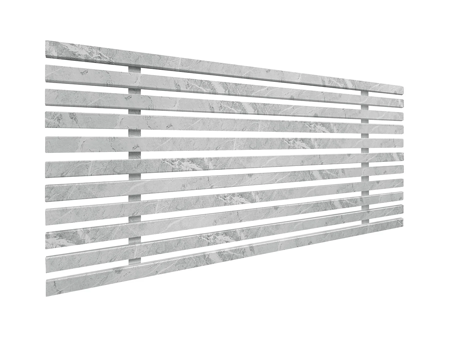 DHOME Tête de Lit Bois Recyclé Dm Style Palette Japonaise 110x46cm Lit 105 - Finition Marbre