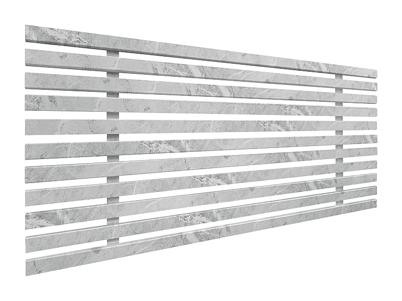 DHOME Tête de Lit Bois Recyclé Dm Style Palette Japonaise 110x46cm Lit 105 - Finition Marbre